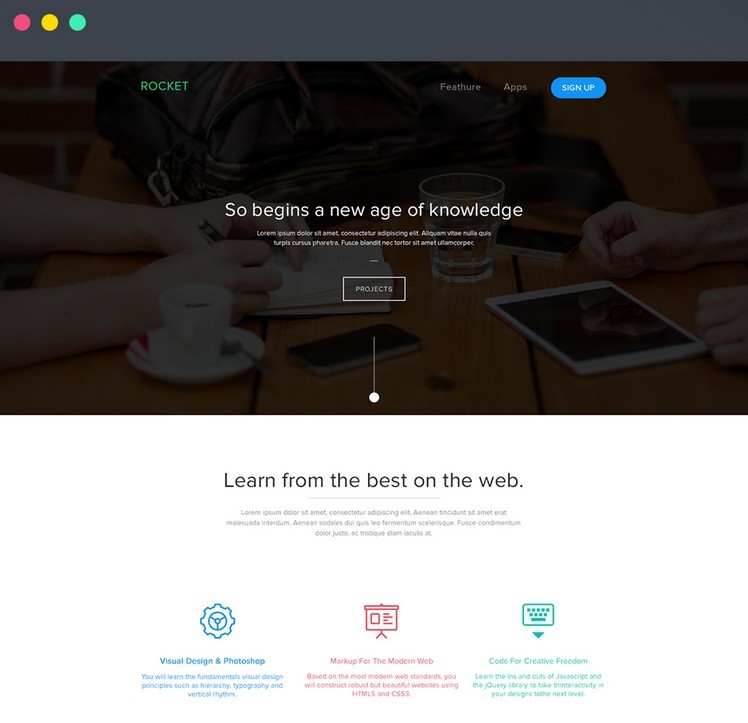 Corporate Landing Page Freebie